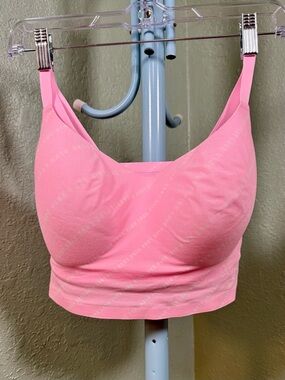 PINK Victoria's Secret Light Pink Seamless Longline Bralette